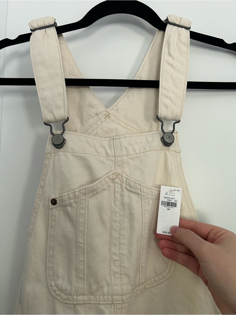 Old Navy White Cream Overalls NWT - Picture 3 of 4